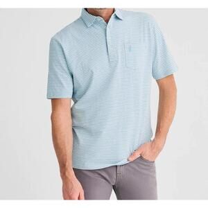JOHNNIE-O $89 THE ORIGINAL DANTE STRIPE POLO SHIRT IN COVE SZ S SMALL